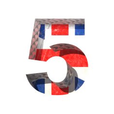 Vector Great Britain cutted figure 5 Paste to any background
