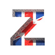 Vector Great Britain cutted figure z Paste to any background