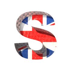 Vector Great Britain cutted figure s Paste to any background