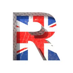 Vector Great Britain cutted figure r Paste to any background