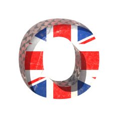 Vector Great Britain cutted figure o Paste to any background