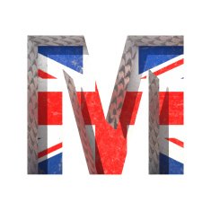 Vector Great Britain cutted figure m Paste to any background