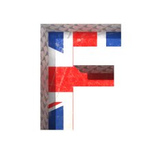 Vector Great Britain cutted figure f Paste to any background