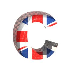 Vector Great Britain cutted figure c Paste to any background