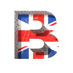Vector Great Britain cutted figure b Paste to any background