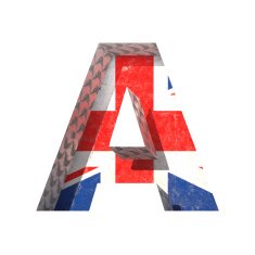 Vector Great Britain cutted figure a Paste to any background