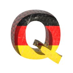 Vector Germany cutted figure q
