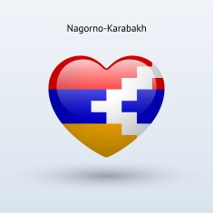 Love Nagorno-Karabakh symbol Heart flag icon