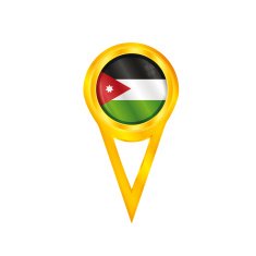 Jordan pin flag