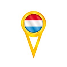 Netherlands pin flag