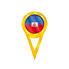 Haiti pin flag