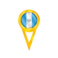 Guatemala pin flag