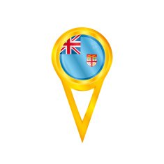 Fiji pin flag