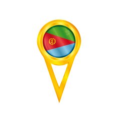 Eritrea pin flag