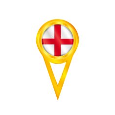 England pin flag