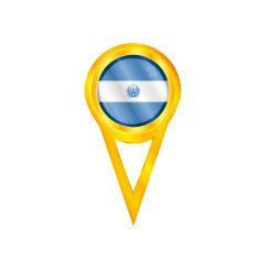 El Salvador pin flag