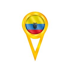 Ecuador pin flag