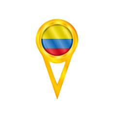 Colombia medal flag