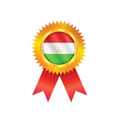 Tajikistan medal flag