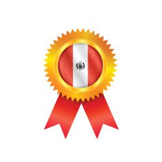 Peru medal flag