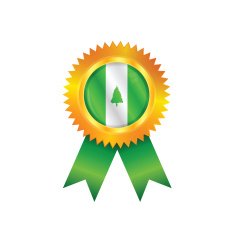 Norfolk Island medal flag