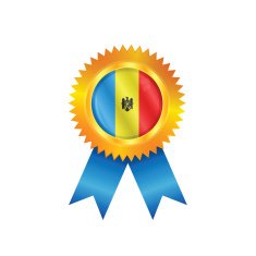 Moldova medal flag