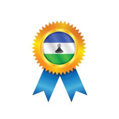 Lesotho medal flag
