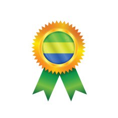 Gabon medal flag