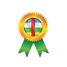 Central African Republic medal flag