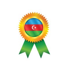Azerbaijan medal flag