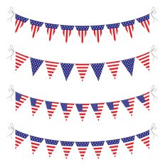 usa bunting set
