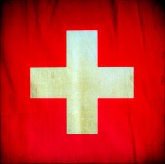 Switzerland grunge flag