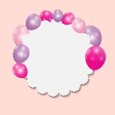 Color Glossy Balloons Background Vector Illustration N7