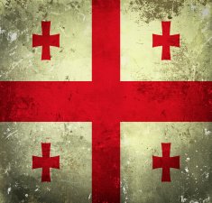 Grunge flag of Georgia N2