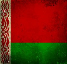 Grunge flag of Belarus