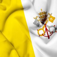 Vatican waving flag