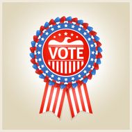 American patriotic election label
