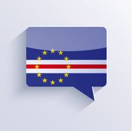 vector flag bubble speech Eps10 N3