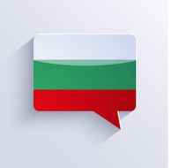 vector flag bubble speech Eps10 N4