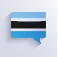 vector flag bubble speech Eps10 N5