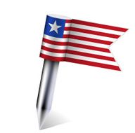 Vector Malaysia flag isolated on white Eps10