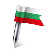 Vector Bulgaria flag isolated on white Eps10