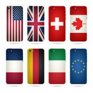 mobile phone covers - country flags