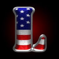 Vector American metal figure l