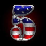 Vector American metal figure 5 N2