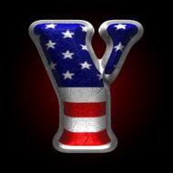 Vector American metal figure y N2