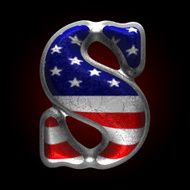 Vector American metal figure s