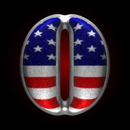 Vector American metal figure o N2