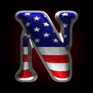 Vector American metal figure n N2