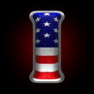 Vector American metal figure i
